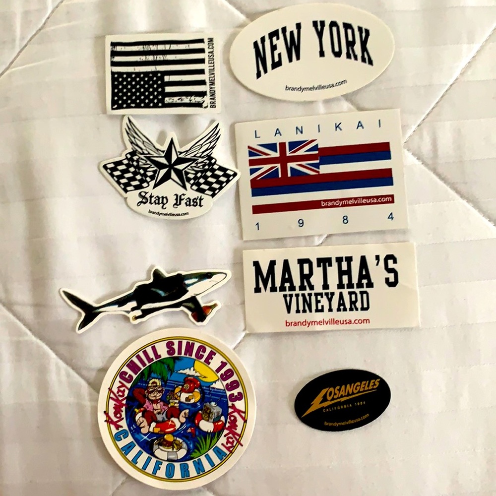 8 piece Brandy Melville Sticker Set